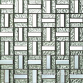 Aluminium Mix Bump Glass Block Mosaic